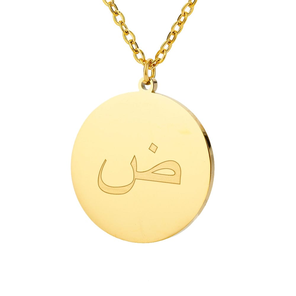 VVS Jewelry hip hop jewelry Gold / Z Gold/Silver Arab Initial Pendant