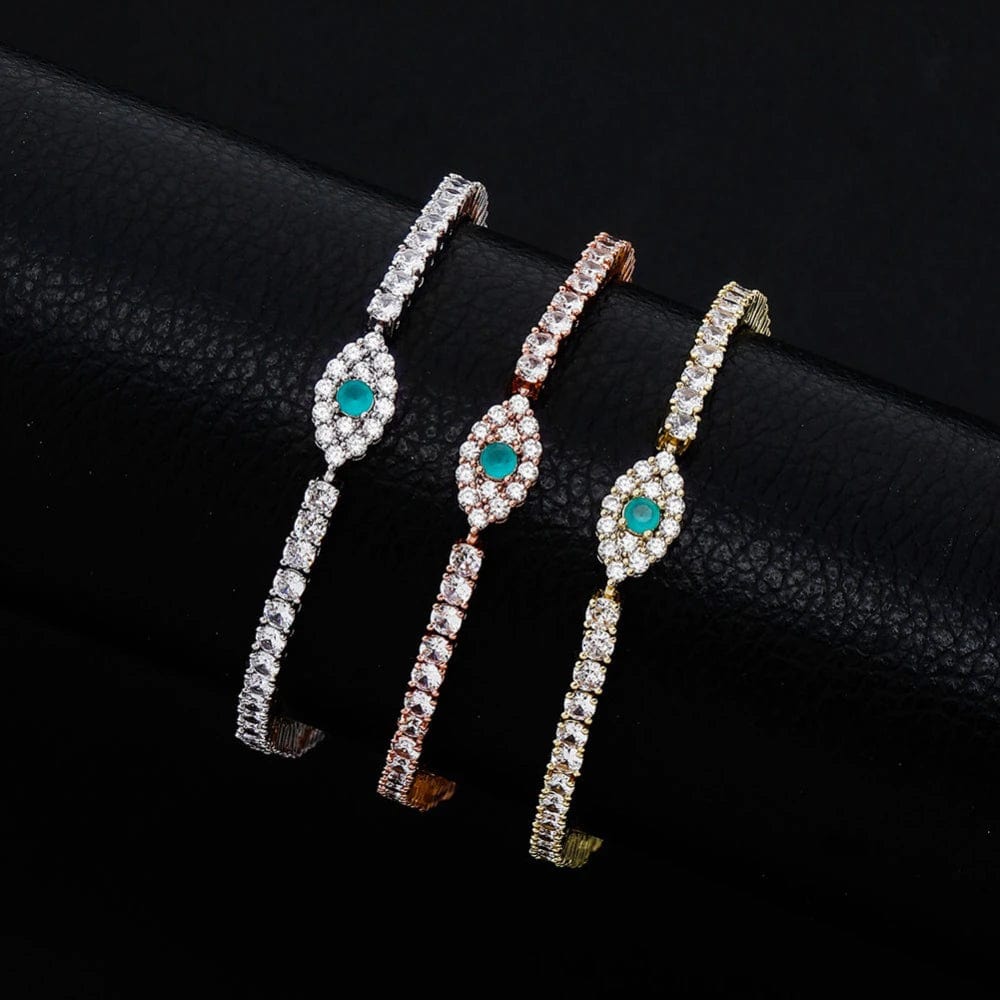 Iced out evil eye Clearance