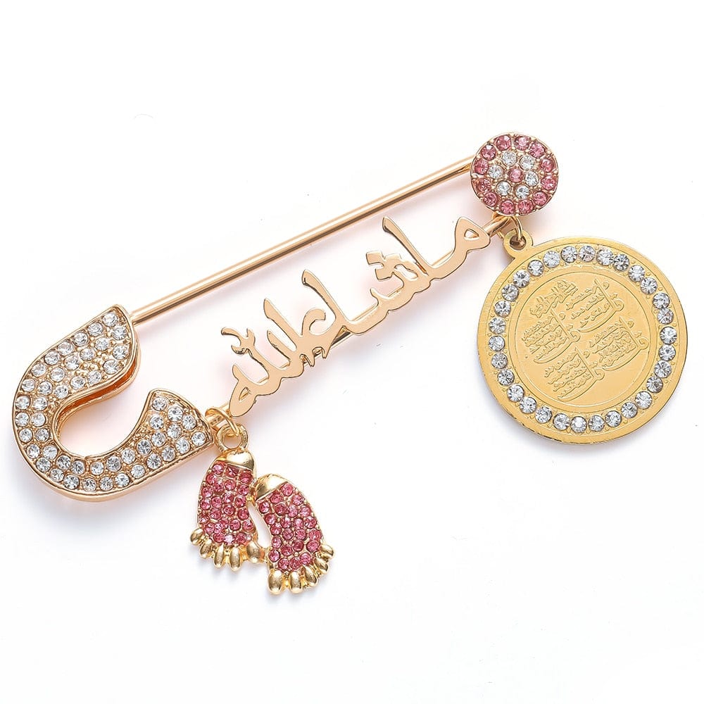 VVS Jewelry hip hop jewelry Iced Out Islam Baby Pin Brooch