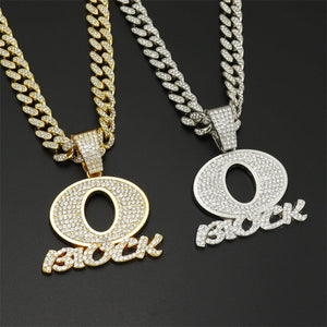 Icy Rapper O BLOCK Cuban Pendant Chain