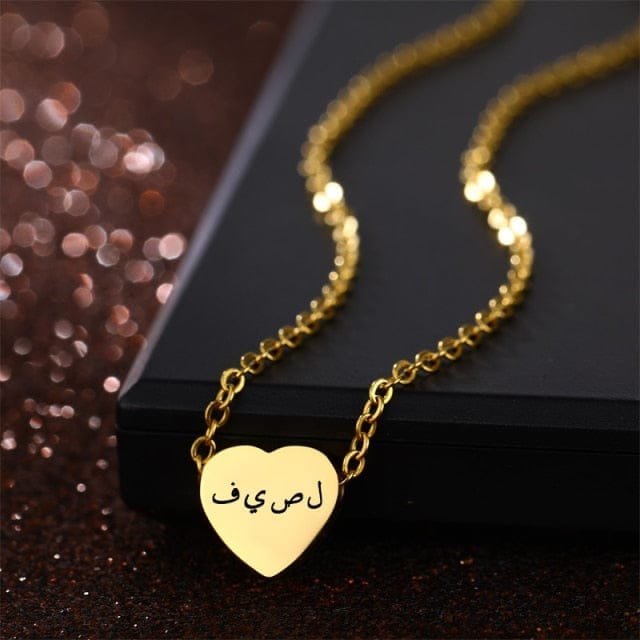 VVS Jewelry hip hop jewelry Islamic Silver / 18 Inch / Style 2 VVS Jewelry Personalized Arabic Name Necklace