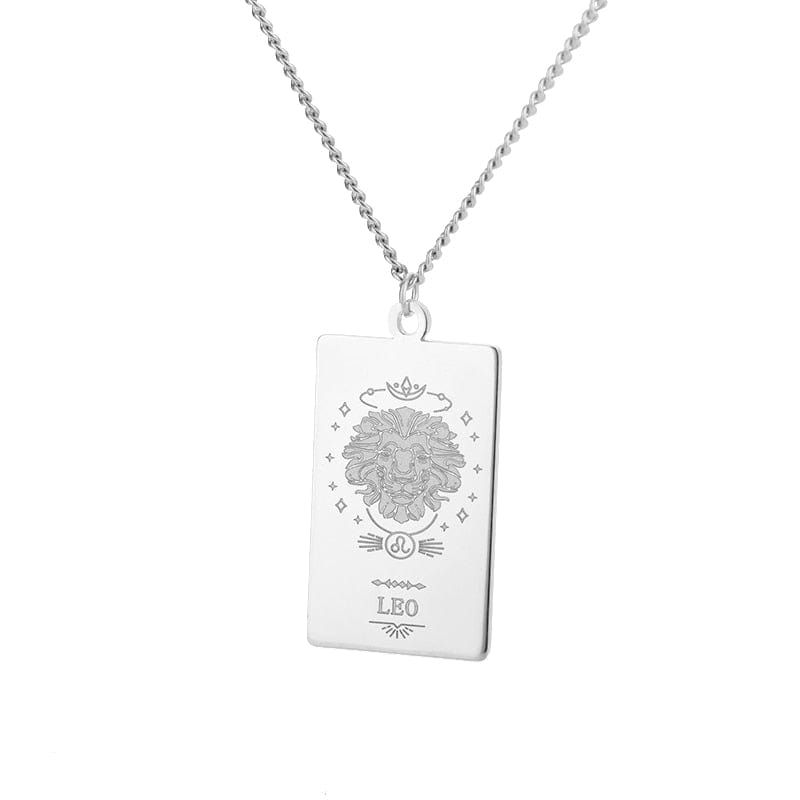 VVS Jewelry hip hop jewelry Leo 1 / 18 Inches Zodiac Sign Pendant Chain