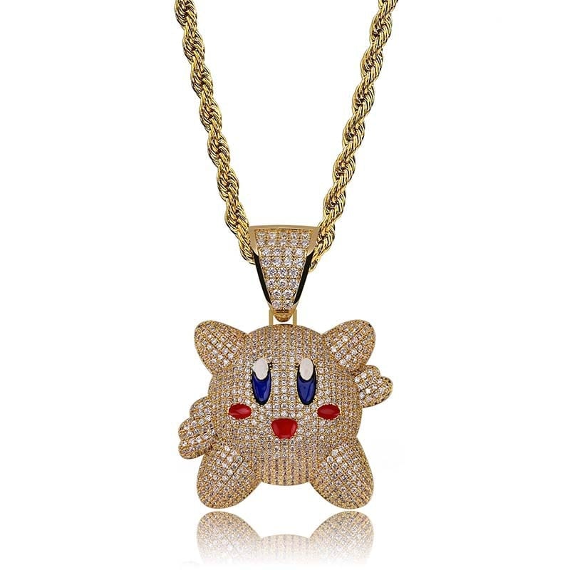 Kirkby Rapper Micropave Iced Kirby Rapper Pendant Chain – VVS Jewelry
