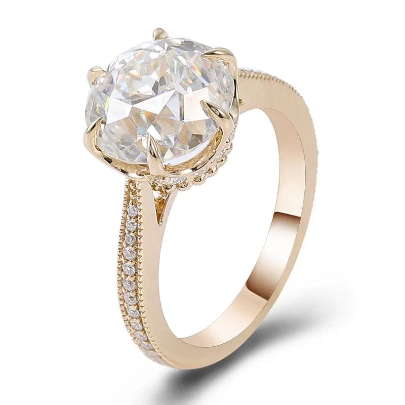 VVS Jewelry hip hop jewelry Moissanite Solid Gold VVS Moissanite Engagement Ring