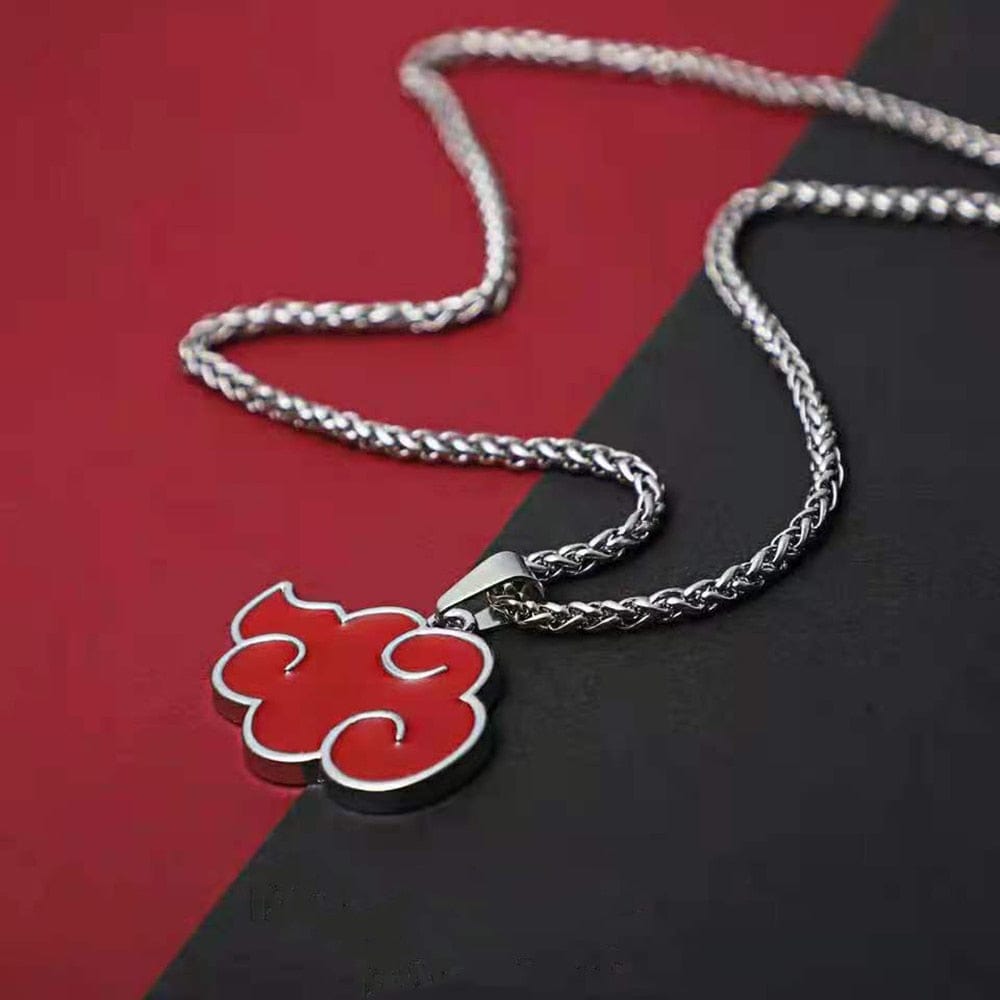 VVS Jewelry hip hop jewelry Naruto Inspired Akatsuki Red Cloud Pendant Chain