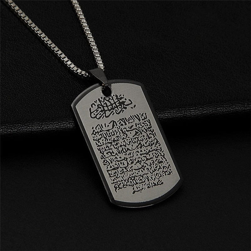 VVS Jewelry hip hop jewelry necklaces Vintage Arabic Calligraphy Pendant