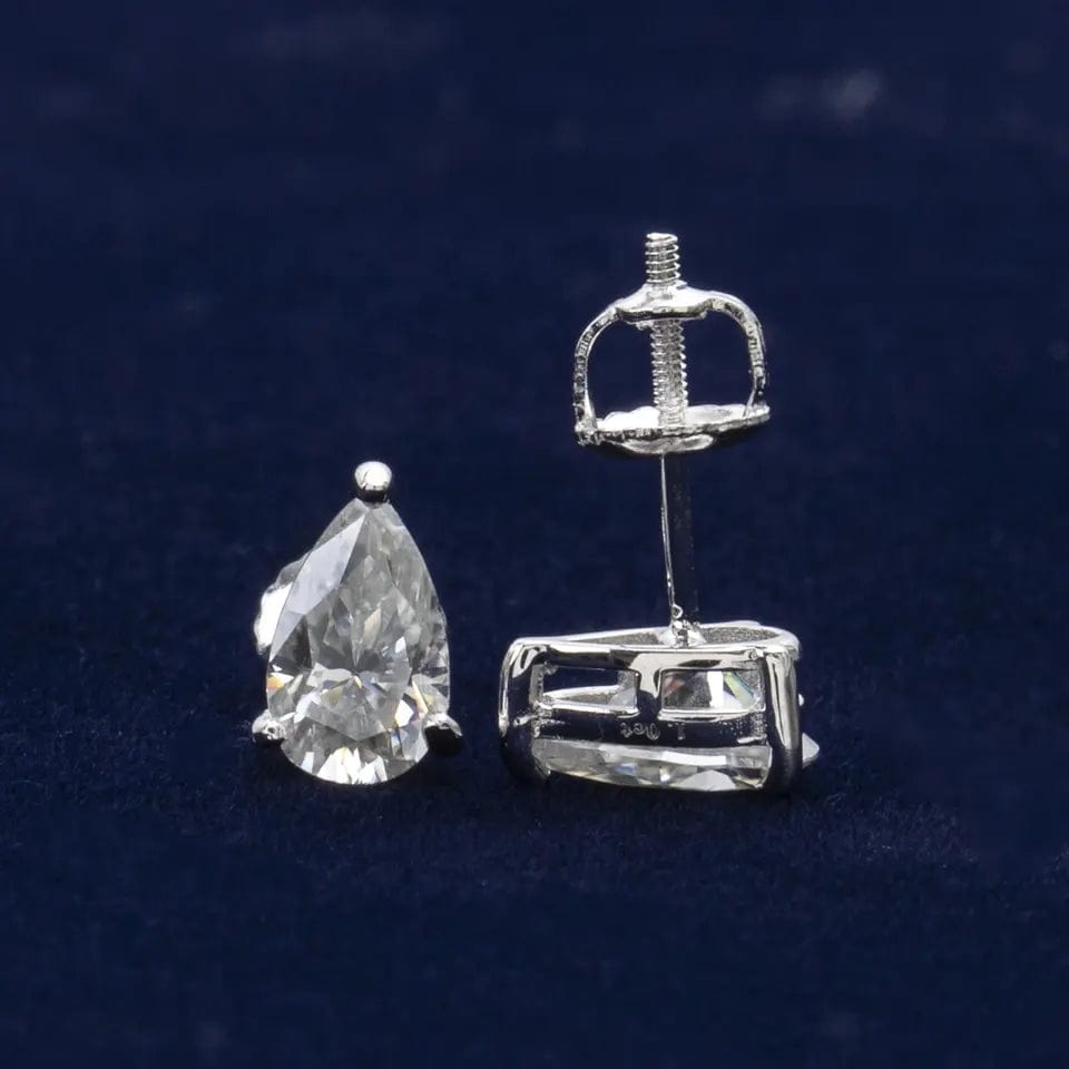 VVS Jewelry hip hop jewelry Oval Cut 925 Sterling Silver Moissanite Earrings
