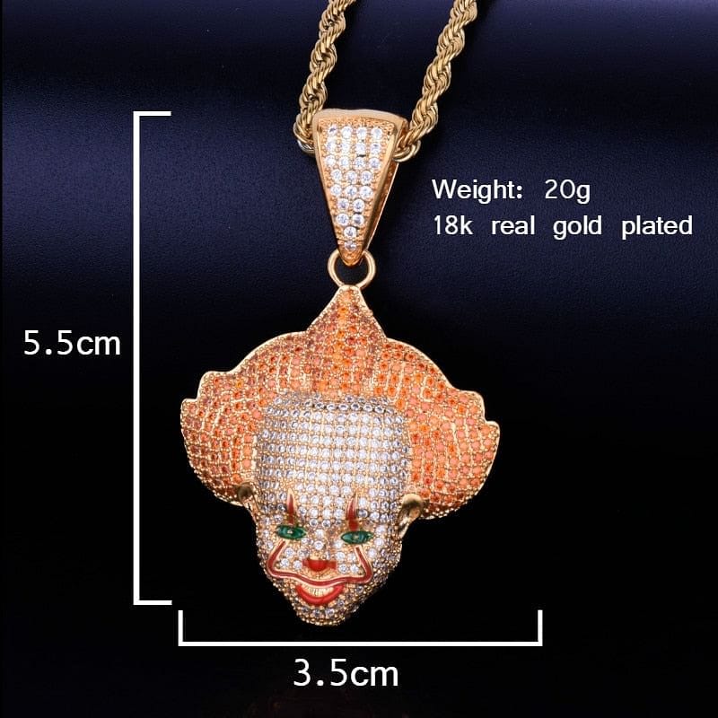VVS Jewelry hip hop jewelry Pennywise the Clown Pendant Chain