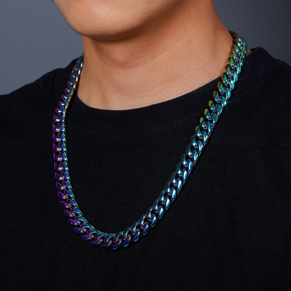 VVS Jewelry hip hop jewelry Rainbow Miami Cuban Chain