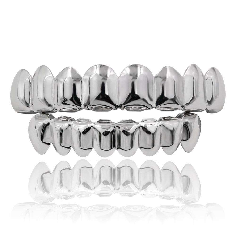 VVS Jewelry hip hop jewelry Rhodium Plated Gold/Silver/Black/Rosegold Grillz