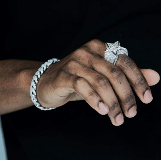 VVS Jewelry hip hop jewelry rings Rockstar Fully Iced Out Ring