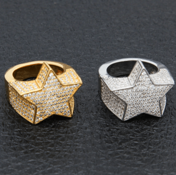 VVS Jewelry hip hop jewelry rings Rockstar Fully Iced Out Ring