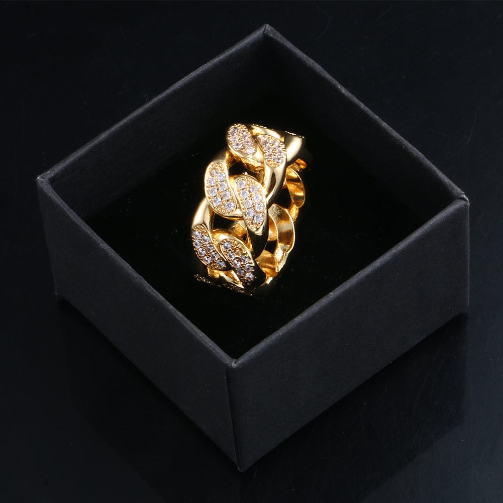 VVS Jewelry hip hop jewelry S-Link Cuban Chain Ring