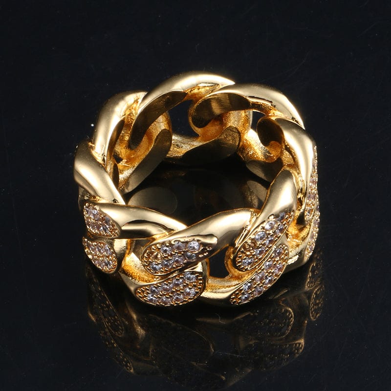 VVS Jewelry hip hop jewelry S-Link Cuban Chain Ring