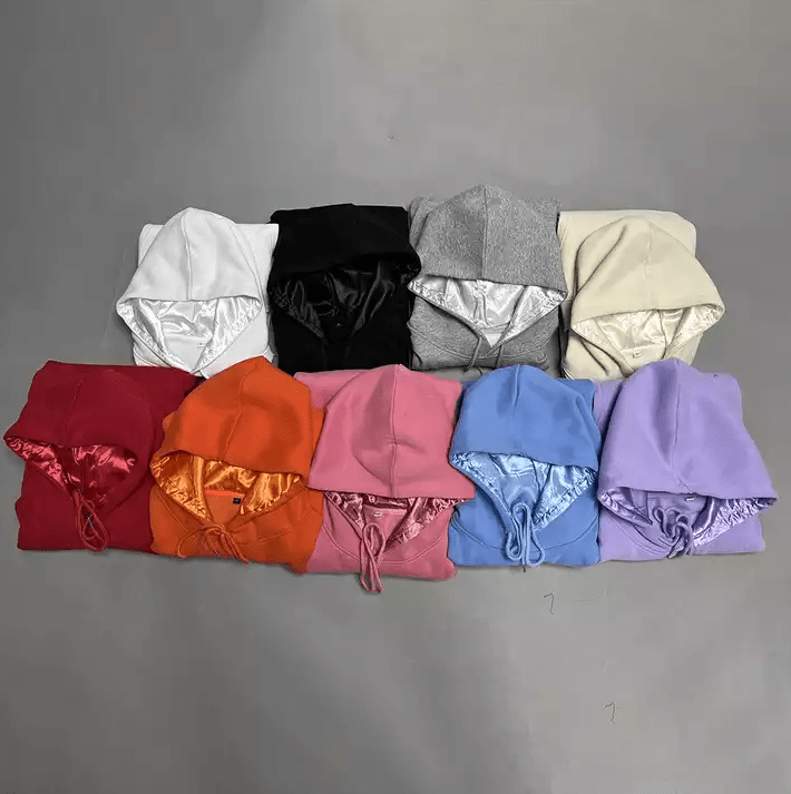 VVS Jewelry hip hop jewelry Satin Lined Pullover Hoodies