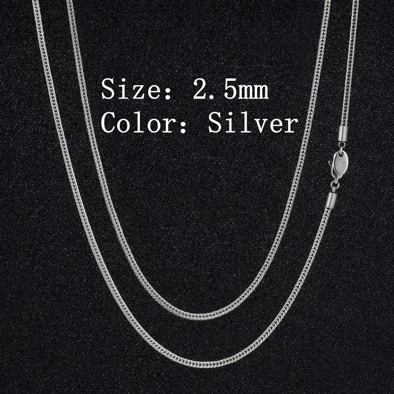 VVS Jewelry hip hop jewelry Silver / 18 Inch VVS Jewelry BOGO Micro Franco Chain - Buy One Get One Free
