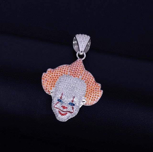 VVS Jewelry hip hop jewelry Silver / 18inch Pennywise the Clown Pendant Chain