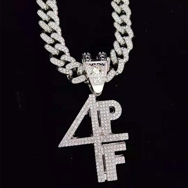 VVS Jewelry hip hop jewelry Silver/Cuban Chain / 16inch VVS Jewelry Lil Baby 4PF Cuban Chain Replica