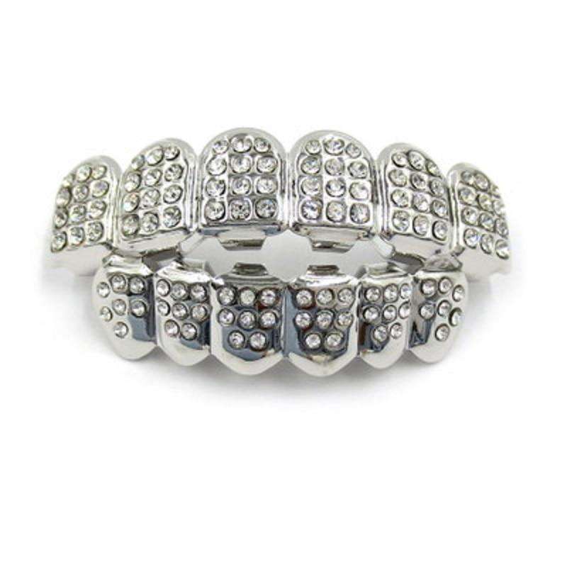 VVS Jewelry hip hop jewelry silver Gold/Silver Grillz