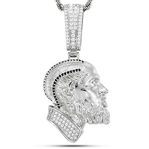 VVS Jewelry hip hop jewelry Silver / Rope Chain / 30inch Nipsey Hussle Pendant Necklace