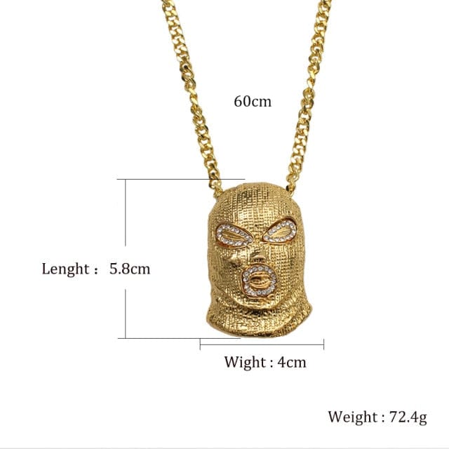 VVS Jewelry hip hop jewelry Ski Mask Pendant Tennis Bundle