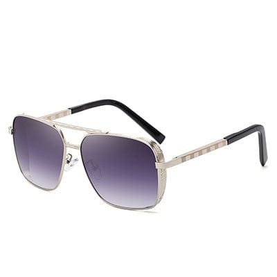 VVS Jewelry hip hop jewelry Sliver Gray Andrew Tate 'Top G' Style Sunglasses
