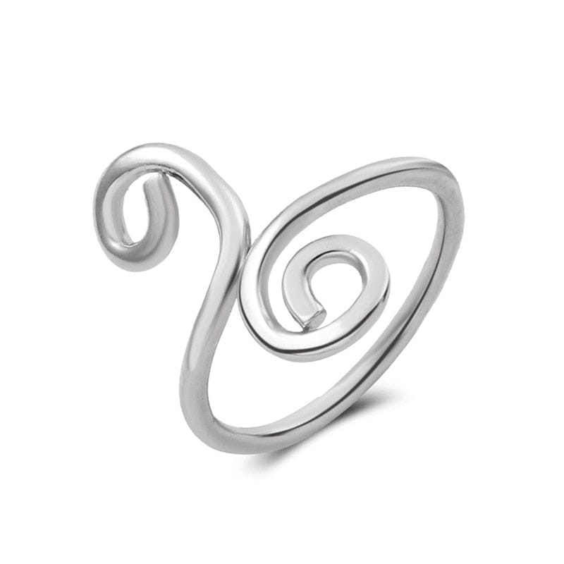 VVS Jewelry hip hop jewelry Style 10 Spiral Retro Adjustable Toe Ring