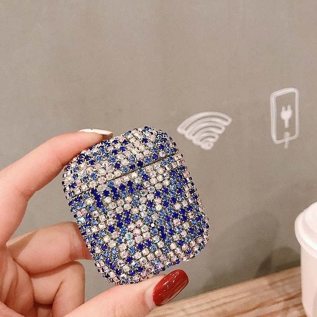 VVS Jewelry hip hop jewelry Style 4/AirPods 1&2 Sparkly Diamond AirPods Case