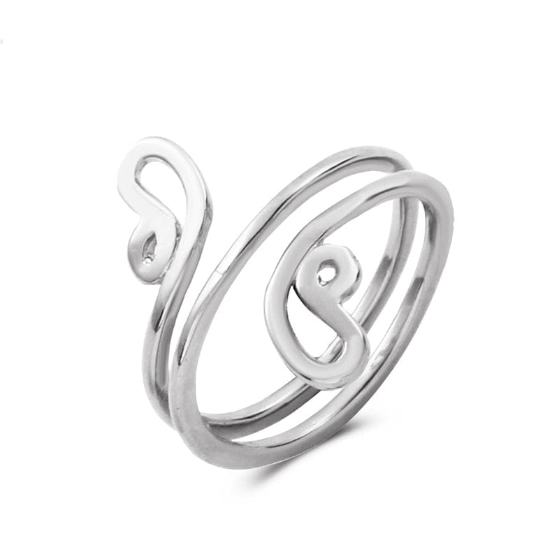 VVS Jewelry hip hop jewelry Style 4 Spiral Retro Adjustable Toe Ring