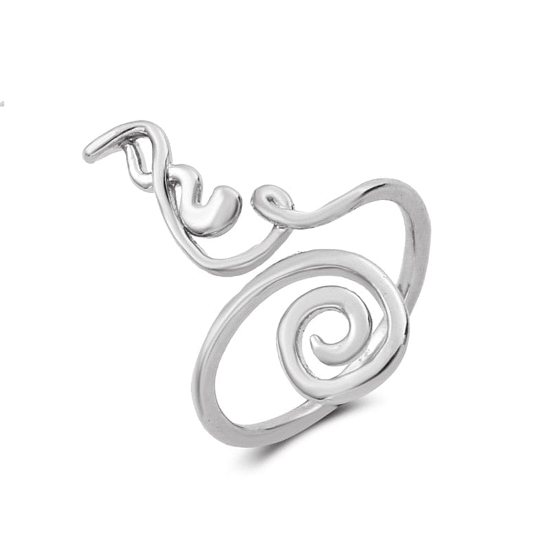 VVS Jewelry hip hop jewelry Style 6 Spiral Retro Adjustable Toe Ring