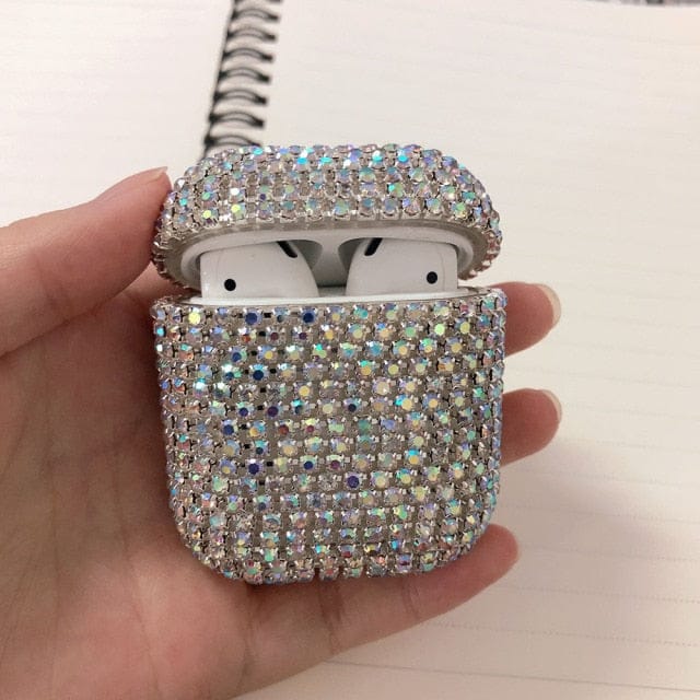VVS Jewelry hip hop jewelry Style 7/AirPods 1&2 Sparkly Diamond AirPods Case