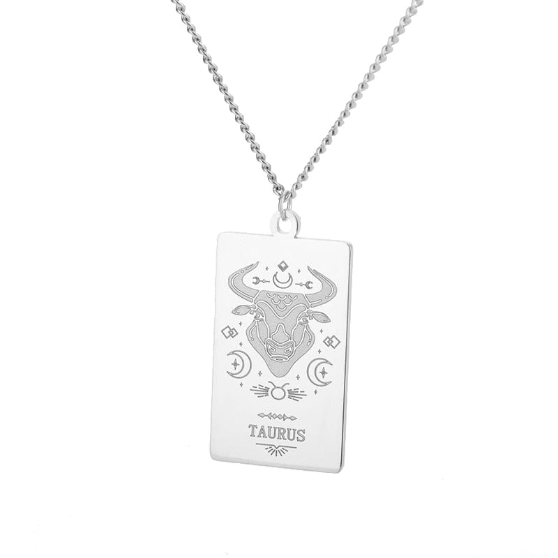 VVS Jewelry hip hop jewelry Taurus 1 / 18 Inches Zodiac Sign Pendant Chain