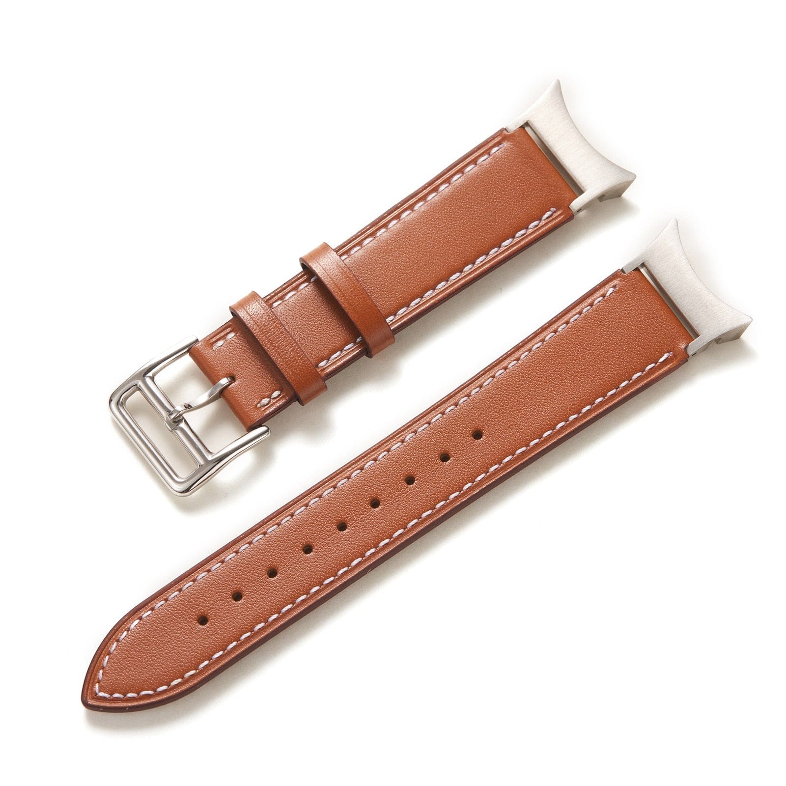 VVS Jewelry hip hop jewelry Two-Tone Leather Watch Strap for Smart Watches