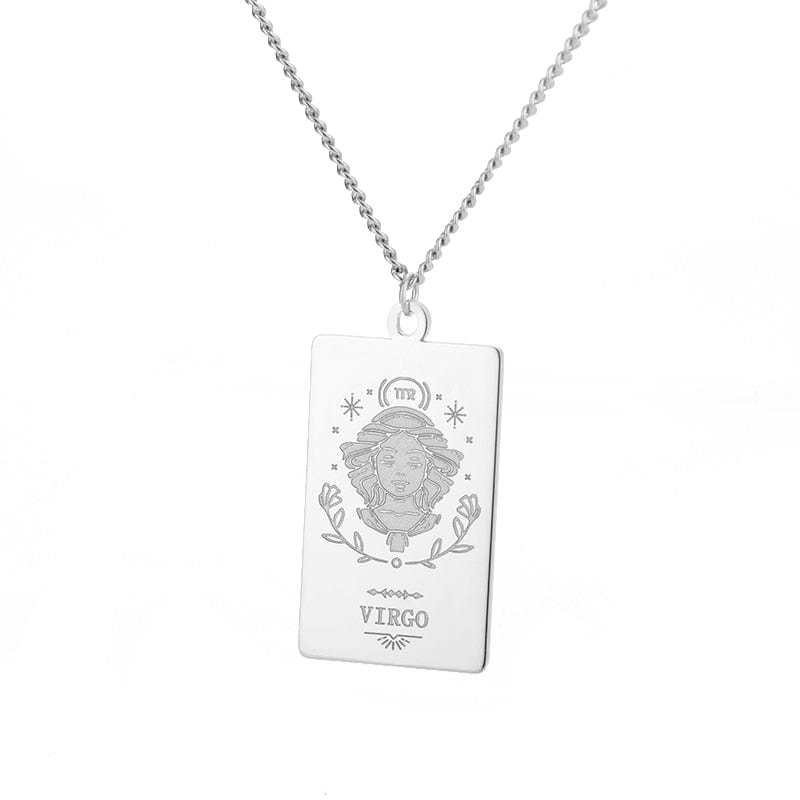 VVS Jewelry hip hop jewelry Virgo 1 / 18 Inches Zodiac Sign Pendant Chain