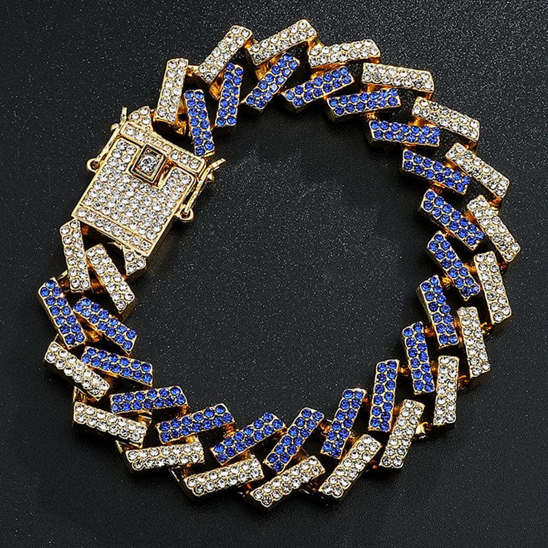 VVS Jewelry hip hop jewelry VVS Jewelry 2Tone Cuban Chain + FREE Bracelet Bundle