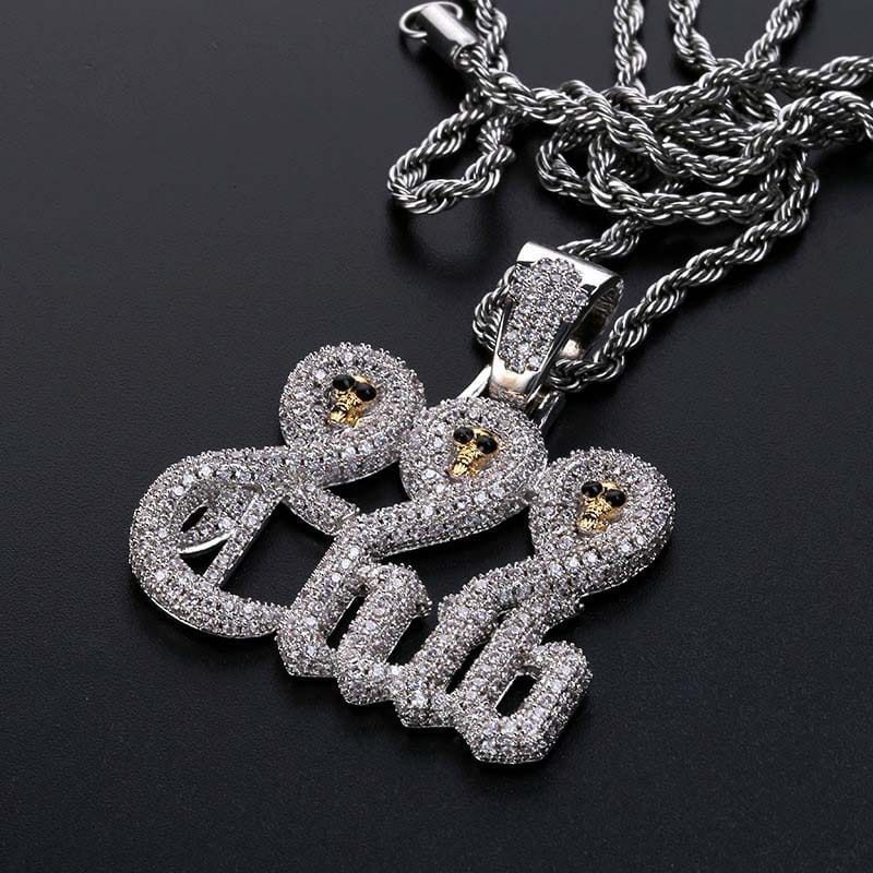 VVS Jewelry hip hop jewelry VVS Jewelry Juice Wrld 999 Club Pendant Chain