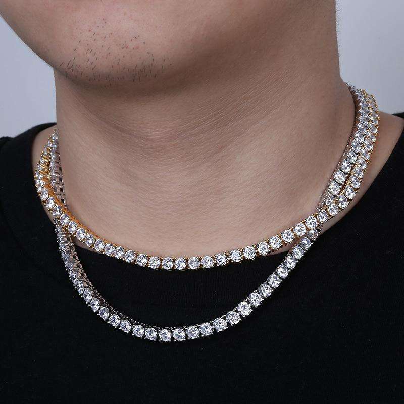 VVS Jewelry hip hop jewelry VVS Jewelry Rapper Tennis Chain - Best Quality + Fast Delivery