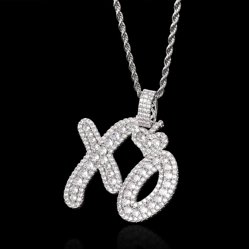 VVS Jewelry hip hop jewelry VVS Jewelry XO Cuban Chain Pendant Necklace