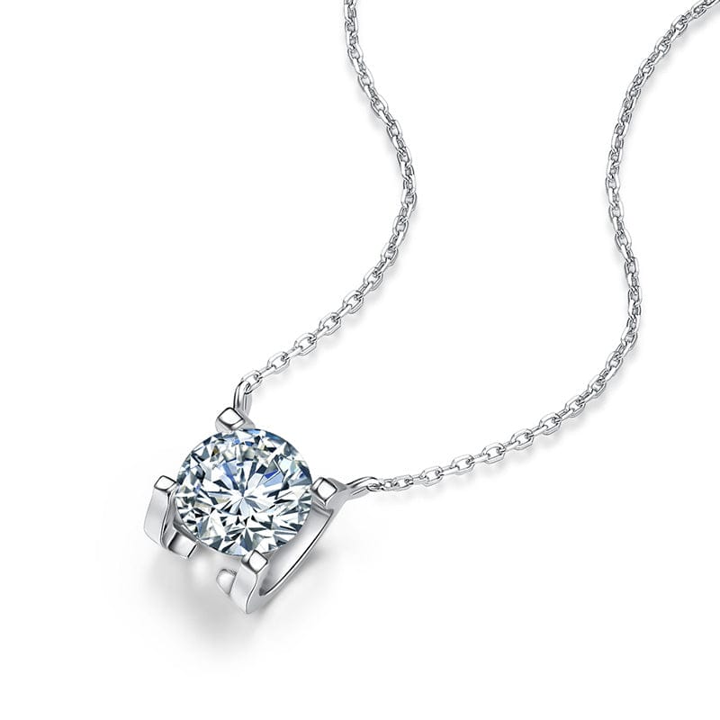 VVS Jewelry hip hop jewelry VVS1 Classic Moissanite Pendant 925 Silver Necklace