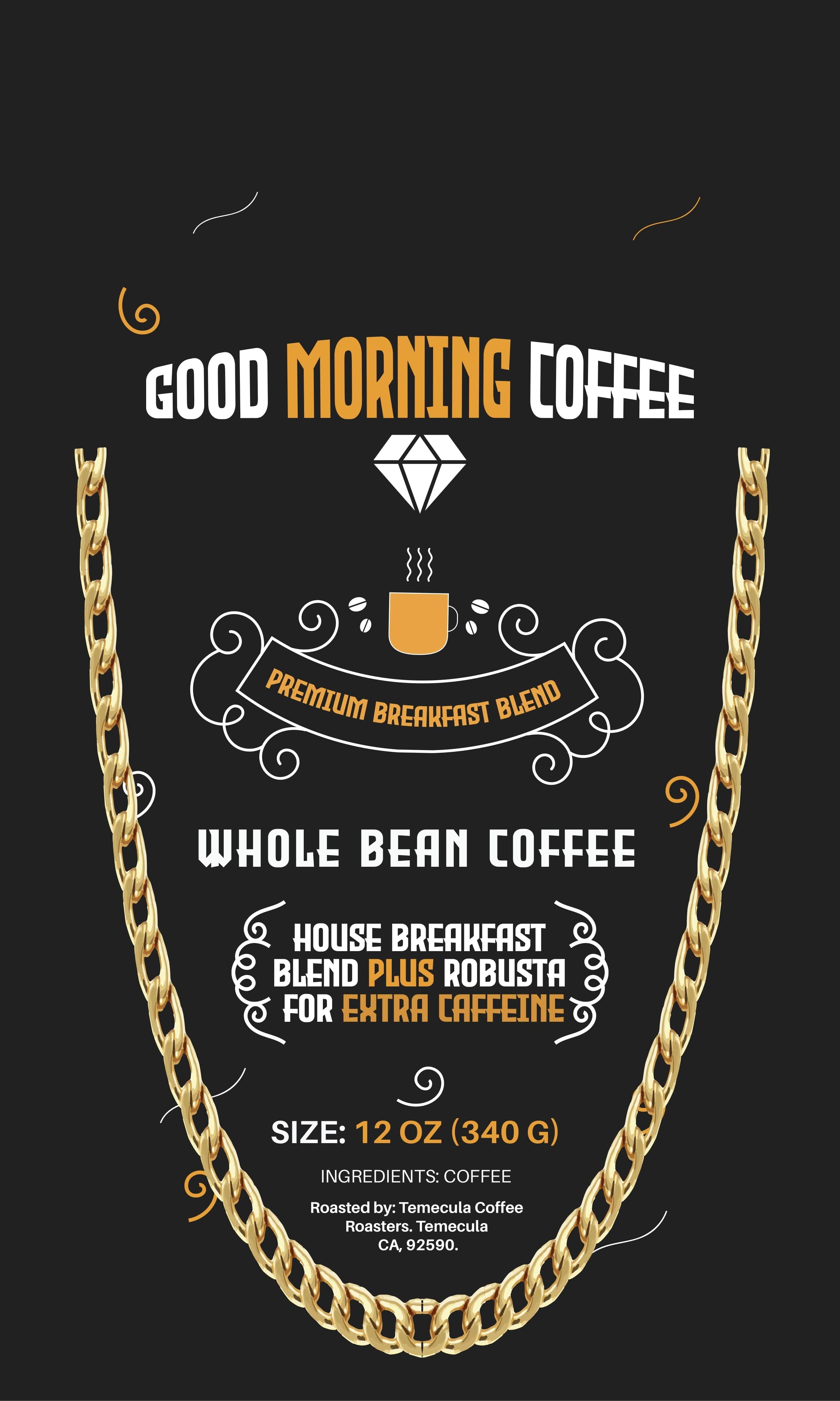 VVS Jewelry hip hop jewelry Whole / 12oz Good Morning Premium Coffee